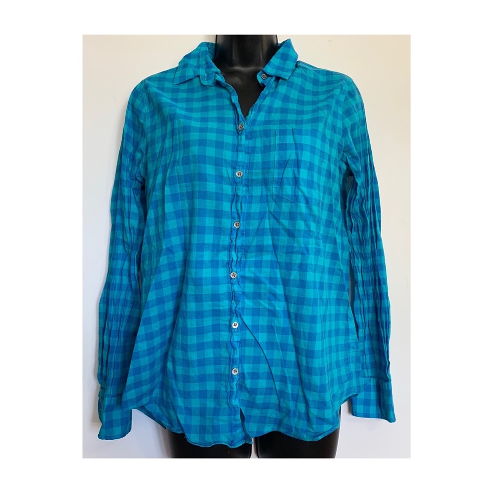 J. Crew plaid long sleeve button down